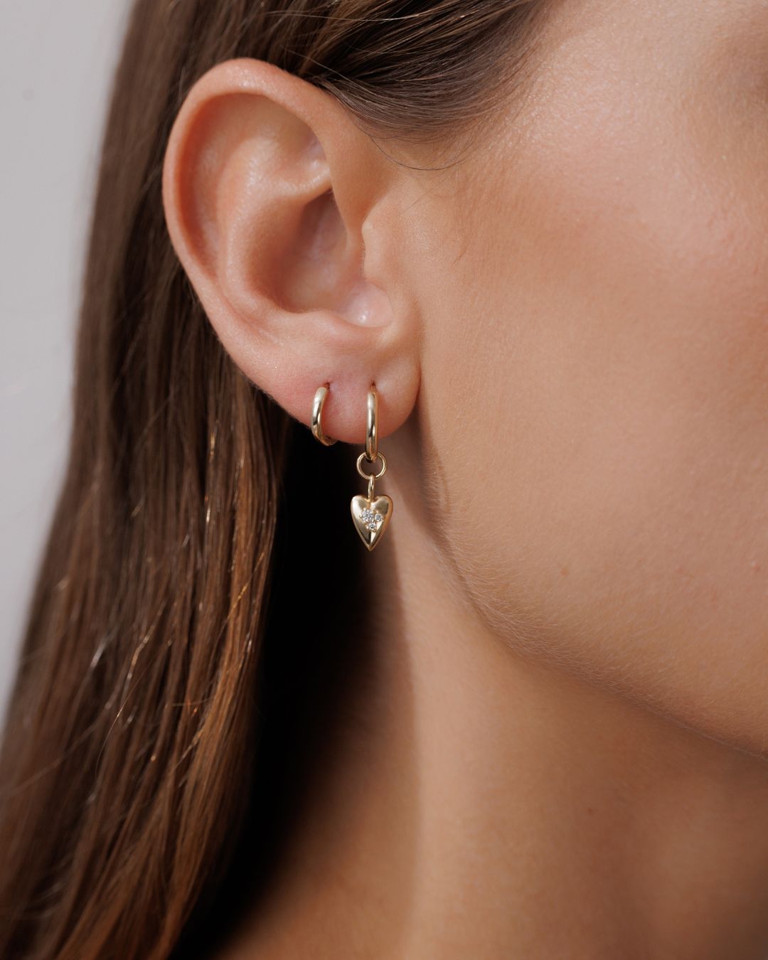 Heartlock Charm Earrings