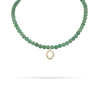 Astra Beaded Necklace - Yellow Gold