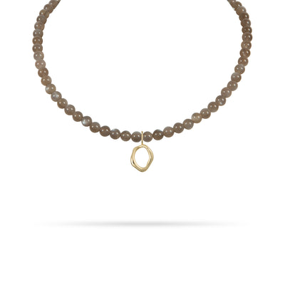 Astra Beaded Necklace - Yellow Gold