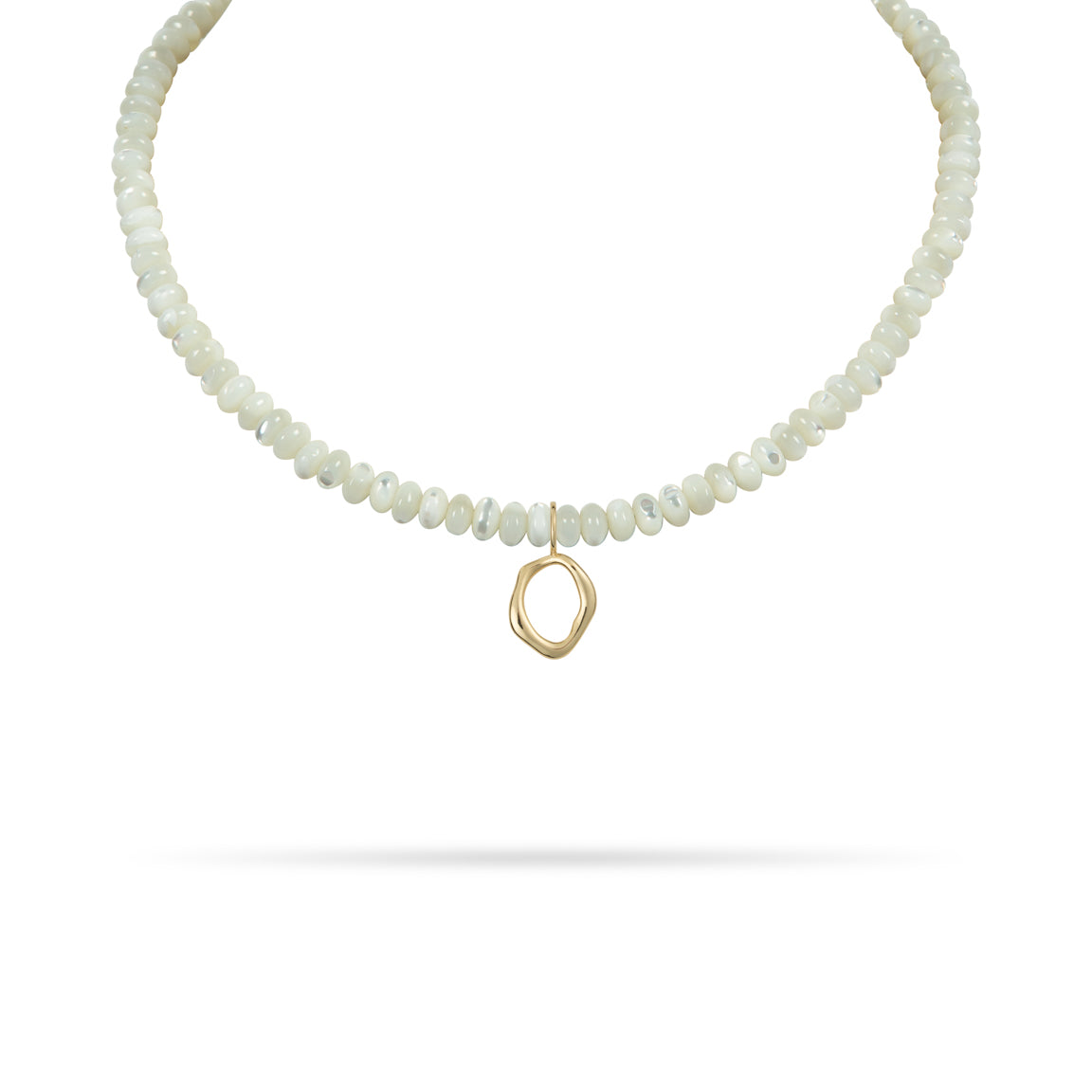 Astra Beaded Necklace - Yellow Gold