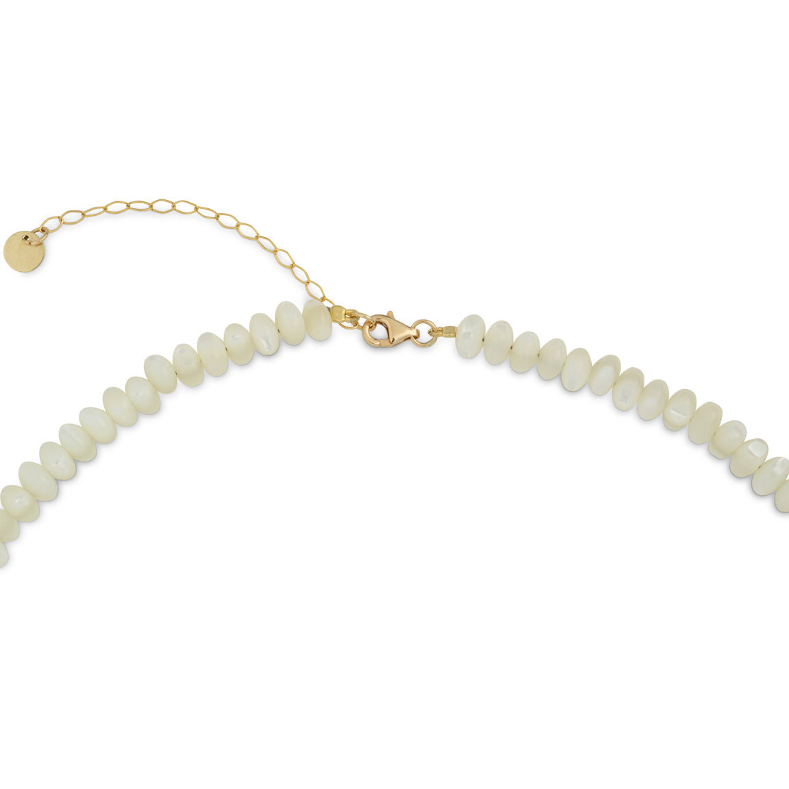 Astra Beaded Necklace - White Gold