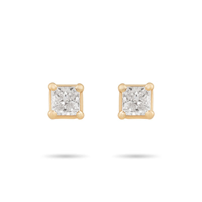 Square diamond Stud