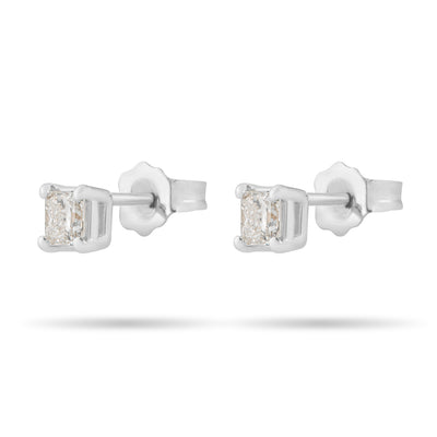 Square diamond Stud