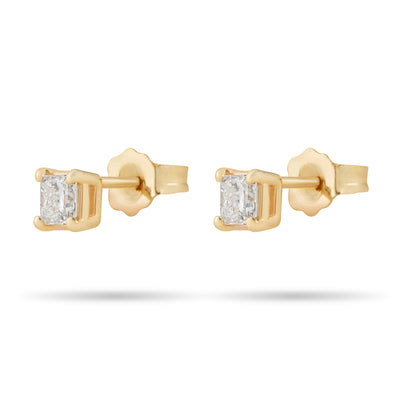 Square diamond Stud