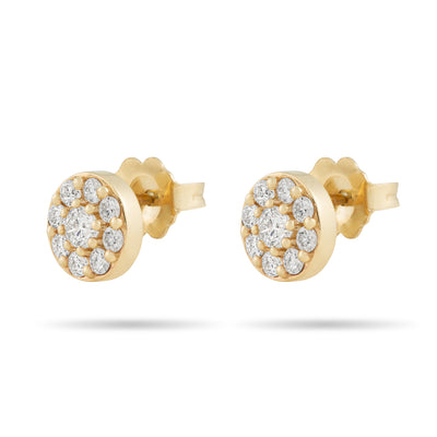 Multi stone round diamonds Stud