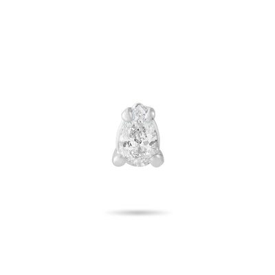 Pear diamond Stud