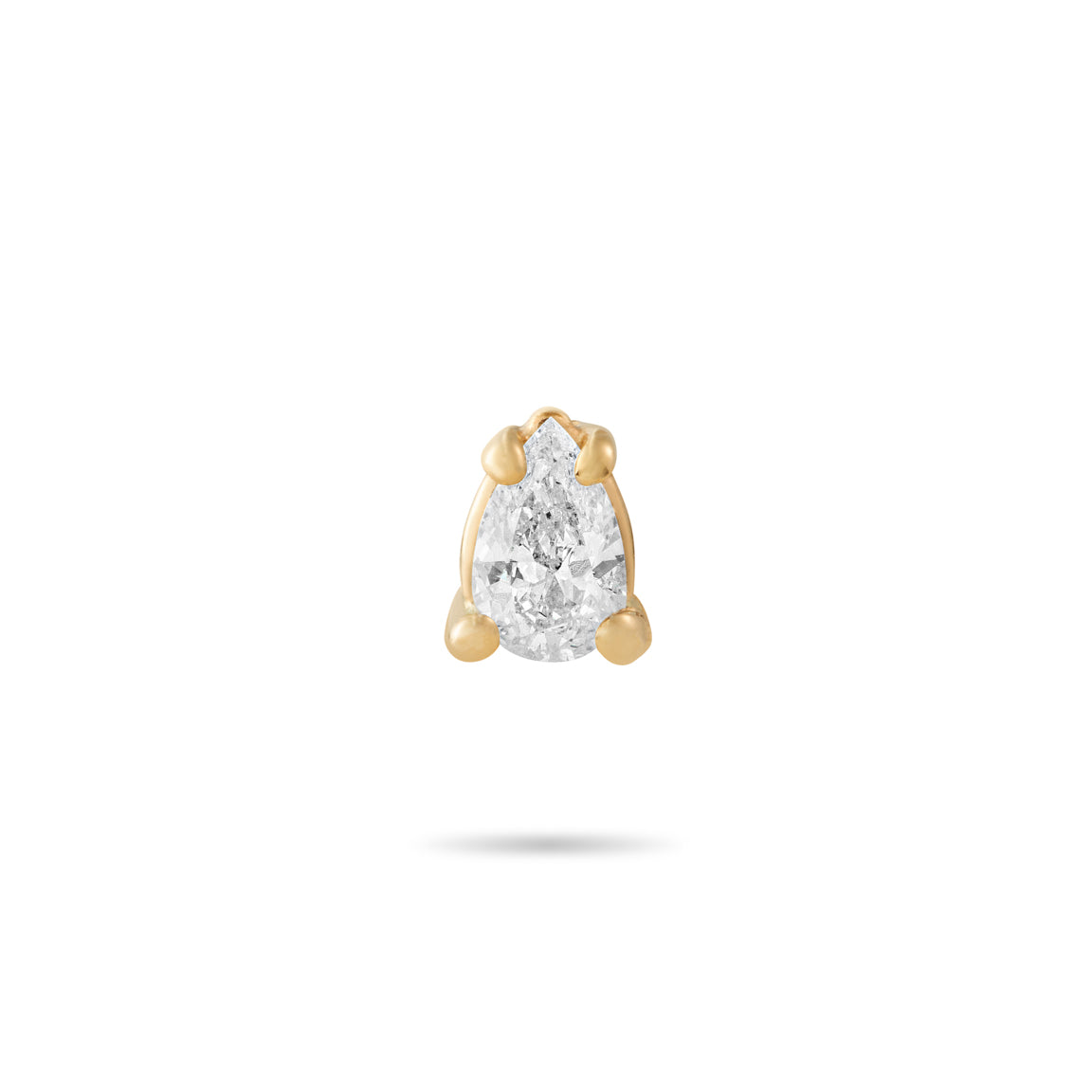 Pear diamond Stud