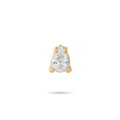 Pear diamond Stud