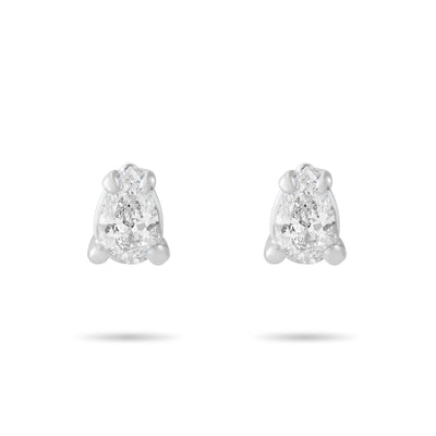 Pear diamond Stud