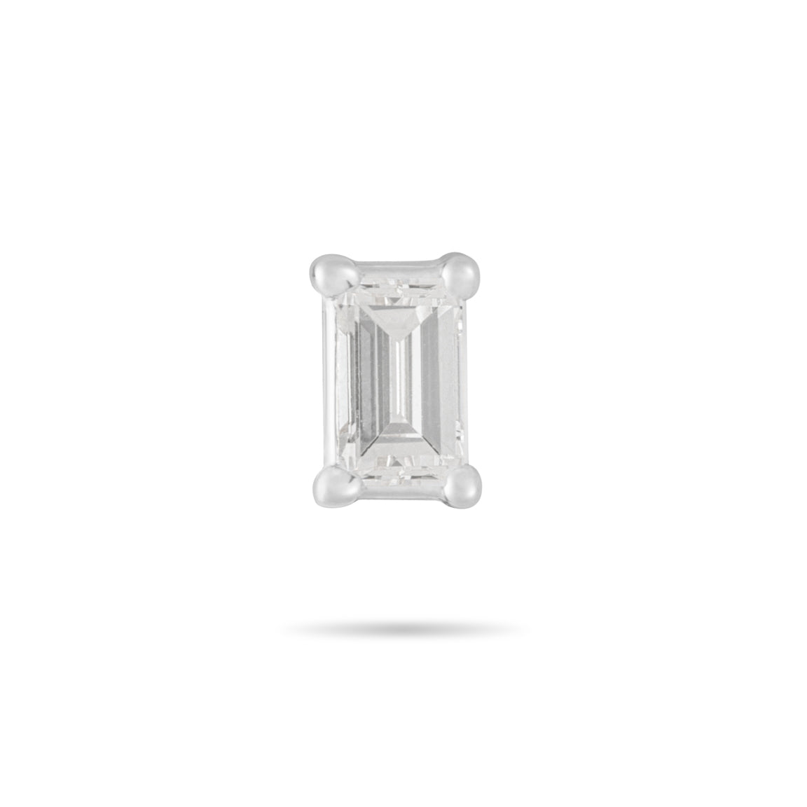 Baguette diamond Stud