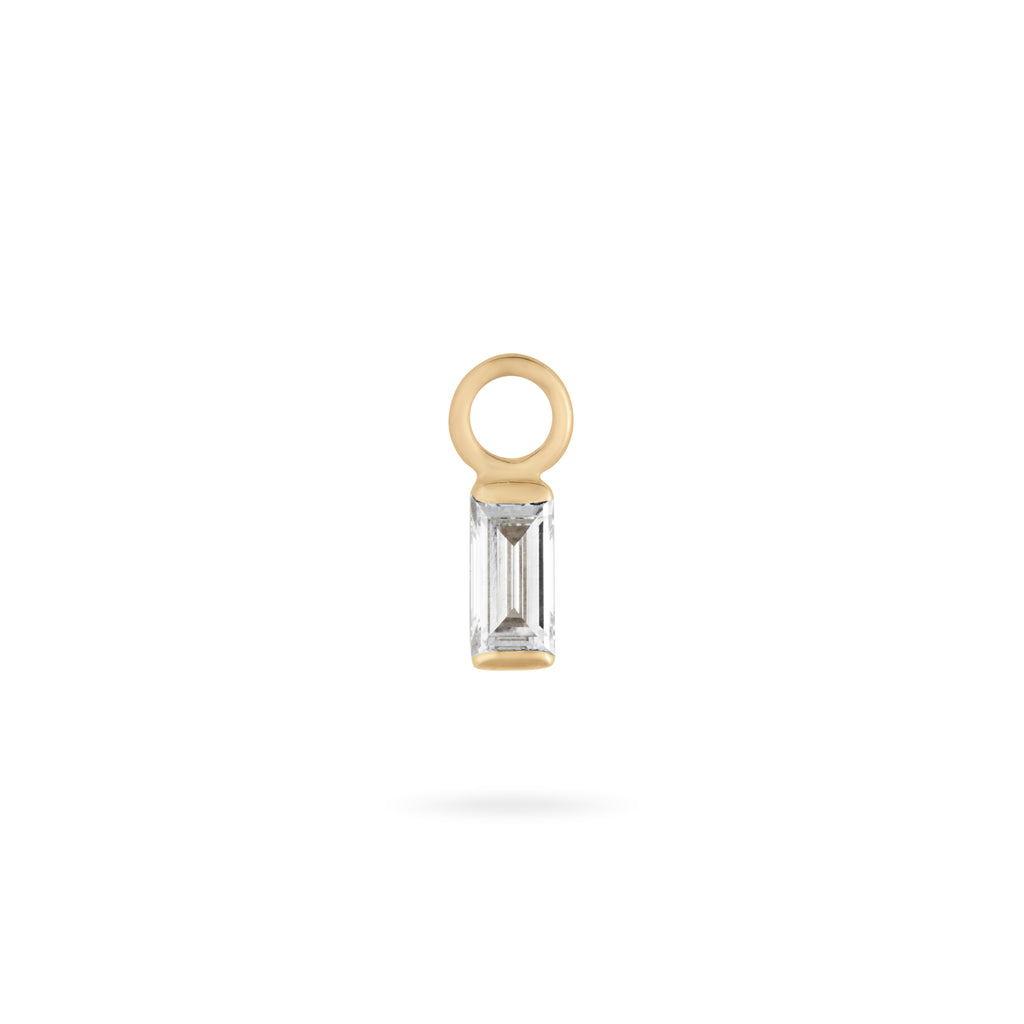 Baguette Diamond Charm