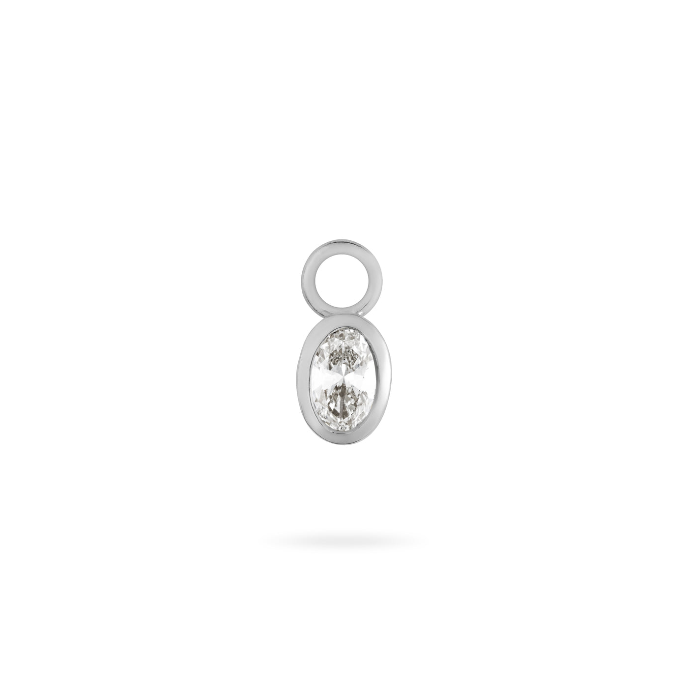 Oval Diamond Charm