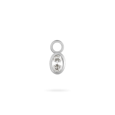 Oval Diamond Charm