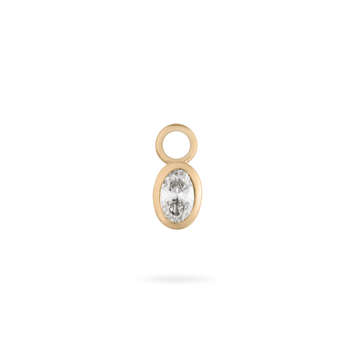 Oval Diamond Charm