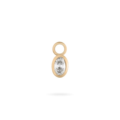 Oval Diamond Charm