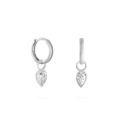 Pear Diamond Charm