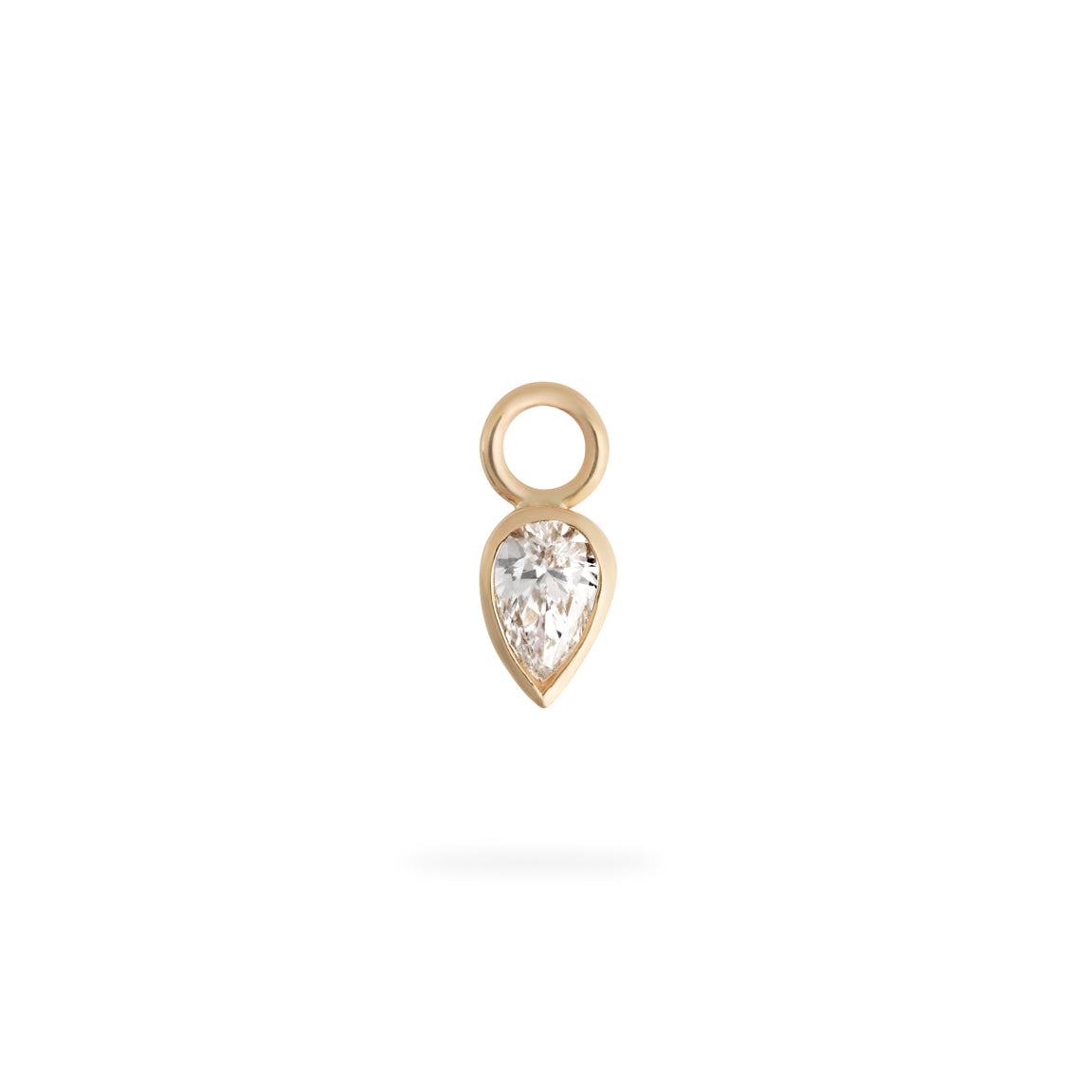 Pear Diamond Charm