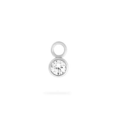 Round Diamond Charm