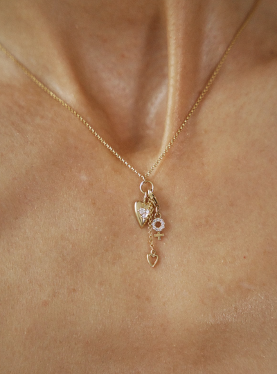 Heartlock Necklace & Minerva Charm Set
