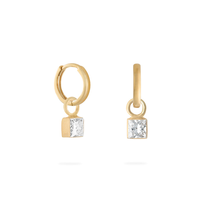アクセサリー lui jewelry square stone charm M Square Diamond Charm – Matilde Jewellery