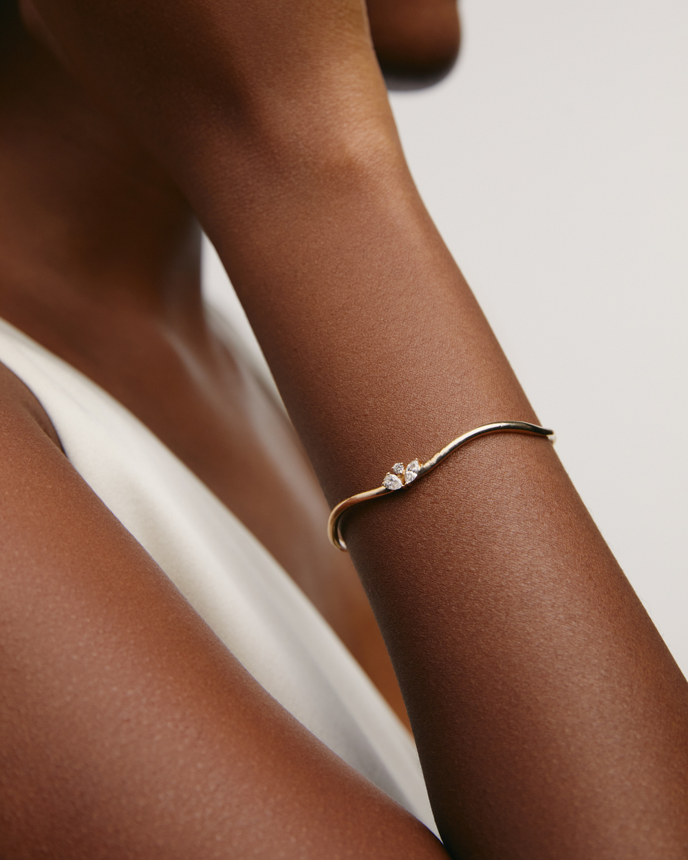 Tube & stone bracelet（ターコイズ L） | Matilda